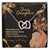 Happy Birthday My Dear Daughter Linked Hearts Necklace Interlocking Hearts Necklace