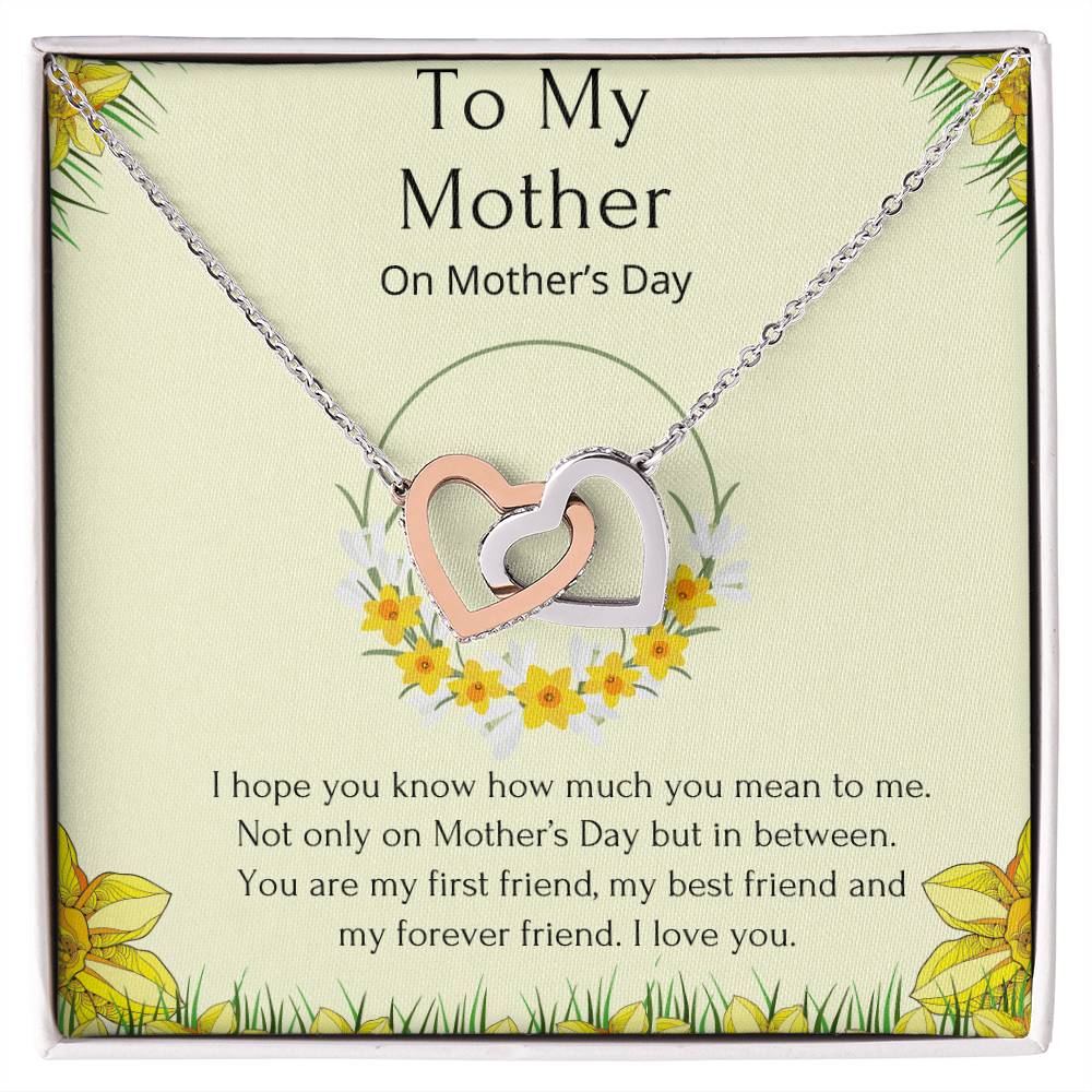 Interlocking Heart Mother’S Day Necklace. Interlocking Hearts Necklace