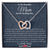 Mother Of The Bride Gift From Daughter Jewelry Necklace As Wedding Gift Bridal Party To My Lovely Mom On Me Wedding Day Gifts Interlocking Hearts Necklace