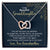 To My Beautiful Granddaughter - You'Ll Always And Forever Be In My Heart - Necklace Interlocking Hearts Necklace