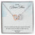 To My Bonus Mom Interlocking Hearts Necklace