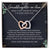 To My Granddaughter-In-Law Interlocking Hearts Necklace Message Card
