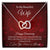 Anniversary Gift For Wife Interlocking Hearts Necklace