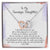 Teenage Daughter Let Me Guide You Hearts Locked Necklace Interlocking Hearts Necklace