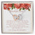 Mothers Day Creamy Roses Best Friends Interlocking Hearts Necklace
