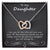 To My Daughter I Love You For The Little Girl You Once Were Interlocking Hearts Necklace