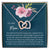 Gift For Mom Interlocking Hearts Necklace