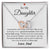 Never Outgrow My Heart Dad Daughter Necklace Interlocking Hearts Necklace
