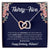 Thirty-Five Birthday All Of My Love Interlocked Hearts Necklace Interlocking Hearts Necklace