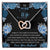 To My Dear Wife Interlocking Hearts Necklace