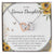 To My Bonus Daughter Necklace Stepdaughter Jewelry Stepdaughter Birthday Gift Interlocking Hearts Necklace