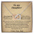 Gift For Daughter From Dad- Never Forget That When You Go Through Deep Watersl Will Always Be With You. Interlocking Hearts Necklace