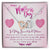 Mothers Day Double Heart Necklace Gift Interlocking Hearts Necklace