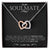 To My Soulmate Necklace Necklace For Soulmate Interlocking Hearts Necklace