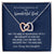 Dad Remembrance - 2 Hearts Necklace - Love Daughter Interlocking Hearts Necklace