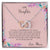 To My Daughter If Ever There Is A Tomorrow - Love Mom Interlocking Hearts Necklace