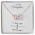 To My Daughter - Interlocking Hearts Necklace I Love You So Much