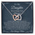 To My Daughter Necklace - You Are The Most Beautiful Chapters Gift For Daughter From Mom Daughter Birthday Graduation Gift Interlocking Hearts Necklace