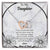 To My Daughter I Love You For The - Mom & Dad Interlocking Hearts Necklace