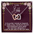 To My Bff - Nothing Breaking Our Friendship - Necklace Interlocking Hearts Necklace