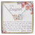 To My Daughter - Never Feel Alone. Interlocking Hearts Necklace