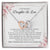 To My Wonderful Daughter In Law - Interlocking Heart Necklace Interlocking Hearts Necklace