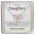 To Our Daughter Rose Gold Interlocking Heart Necklace Interlocking Hearts Necklace