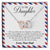 To My Daughter - Left With Two Breaths Interlocking Hearts Necklace