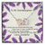 To My Granddaughter - Special Girl You Are Necklace Interlocking Hearts Necklace