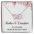 The Love Between Mother And Daughter Is Forever Interlocking Hearts Necklace