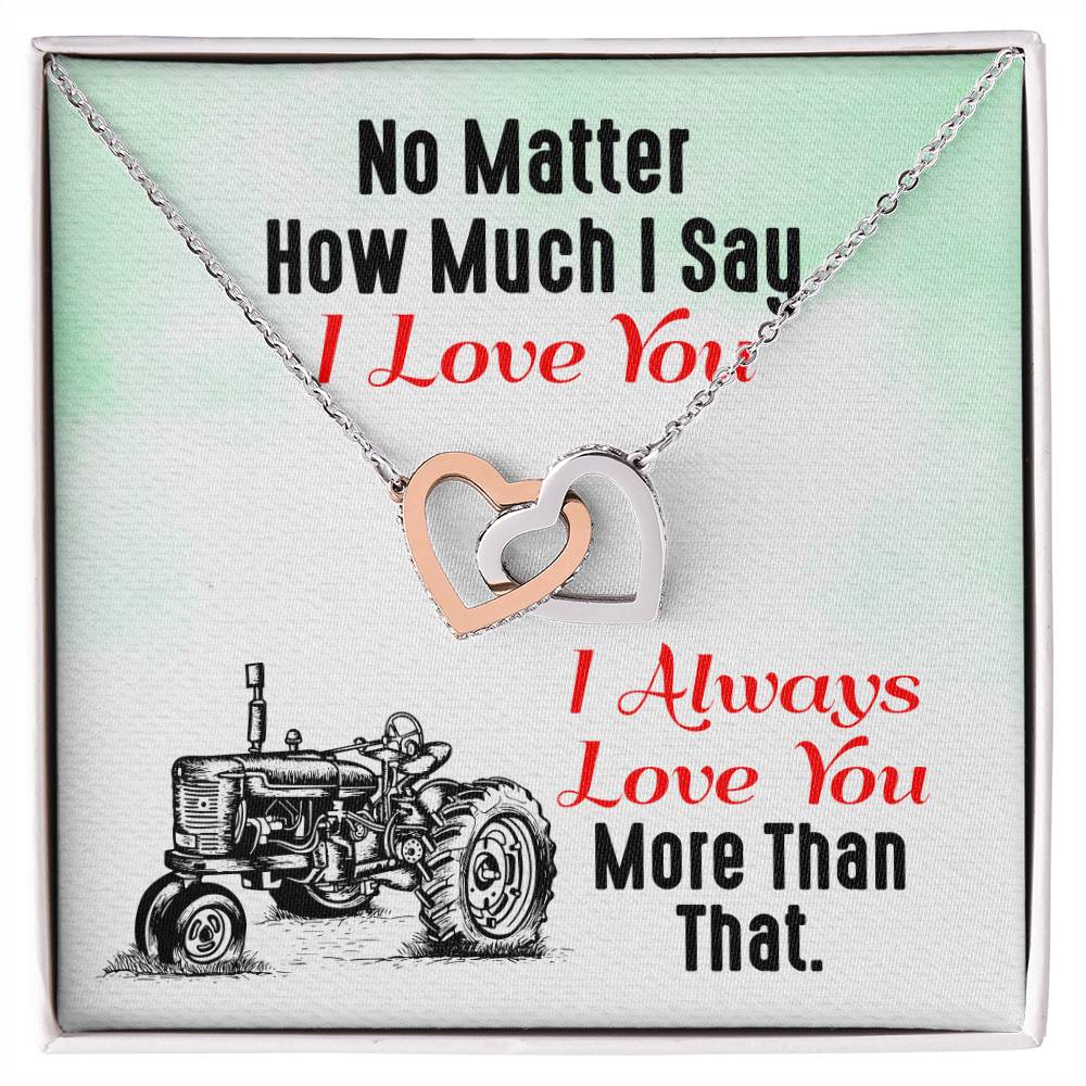 Farmer&#39;S Girlfriend- Interlocking Heart Necklace Interlocking Hearts Necklace