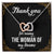 Thank You For Raising The Woman Of My Dreams Interlocking Hearts Necklace