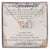 To My Granddaughter Interlocking Hearts Necklace Message Card