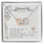 To My Wife-You Are The One-Two Hearts Necklace Interlocking Hearts Necklace