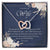 To My Beloved Wife Interlocking Hearts Necklace