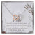 To My Mom Interlocking Hearts Necklace Message Card