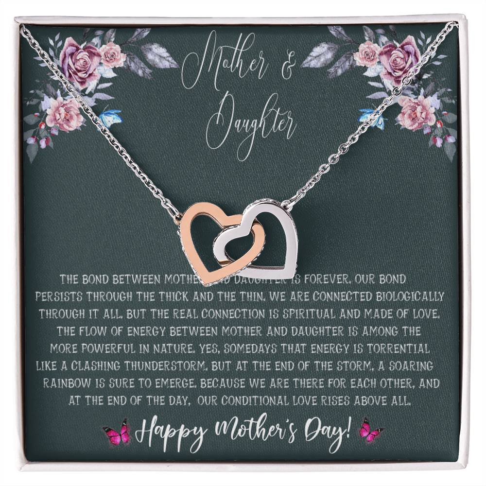 Mother&#39;S Day Gift From Daughter - Mother Daughter Necklace Gifts For Mom Mom Necklace Interlocking Hearts Necklace