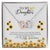 To My Daughter Jewelry From Mother You Are My Sunshine Interlocking Hearts Necklace