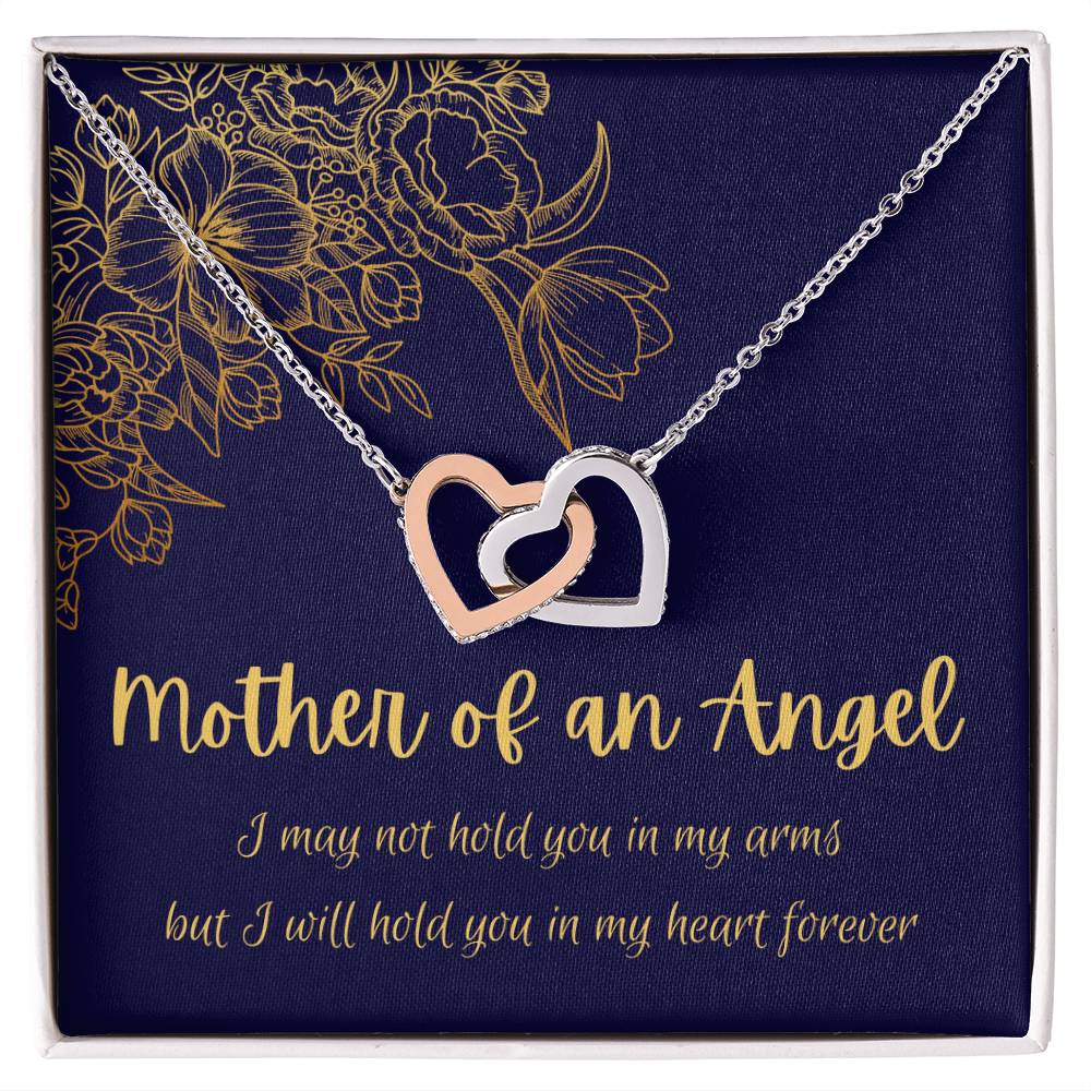 Mother Of An Angel - Interlocking Hearts Interlocking Hearts Necklace