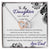 Saleto My Daughter Never Forget I Love You Necklace Interlocking Hearts Necklace