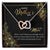 Gift For Mom - Thank You For All - The Interlocking Heart Necklace Interlocking Hearts Necklace