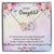 To My Daughter Necklace Daughter Necklace From Mom And Dad Personalized Daughter Interlocking Hearts Necklace Gift Daughter Birthday Gift