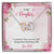 To My Daughter From Dad Interlocking Hearts Necklace