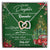 To My Daughter My Baby Girl Interlocking Hearts Necklace Christmas Message Card Gift From Mom