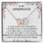 To My Granddaughter If You'Re Alone Ill Be Your Shadow Interlocking Hearts Necklace