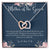 Mother Of The Groom Gift Necklace Wedding Gift Bridal Party Rehearsal Dinner Man Of My Dreams Parent Of Groom Mother In Law Gift Interlocking Hearts Necklace