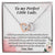 Gift For Daughter From Dad - I Will Always Love You Like Nobody Else Interlocking Hearts Necklace