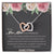 To My New Mom On My Wedding Day Interlocking Hearts Necklace
