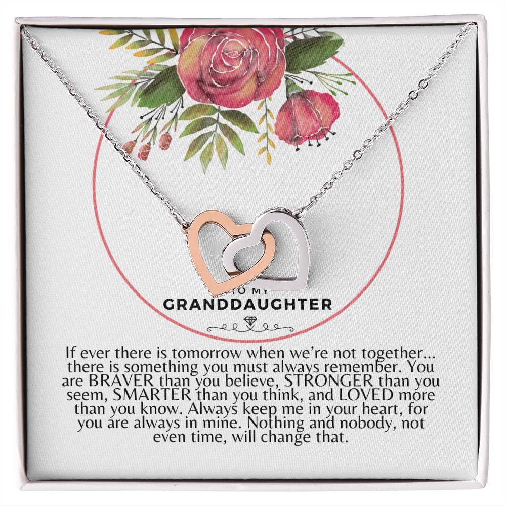 Interlocking Hearts Necklace To Granddaughter