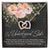 To My Unbiological Sister Interlocking Hearts Necklace
